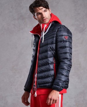 Superdry Eco Fuji Férfi Kabát Sötétkék | PJRAV8931